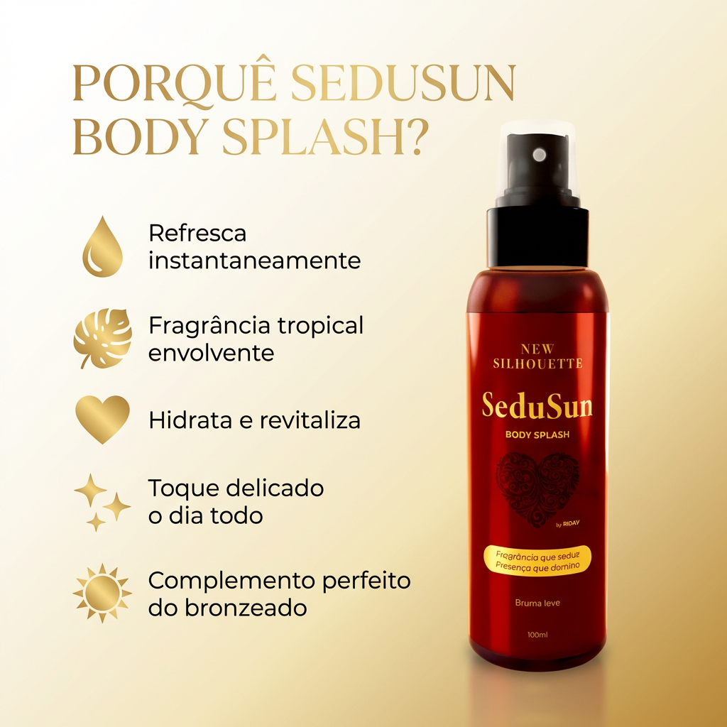 Body Splash SeduSun – Frescura, Suavidade e Fragrância Leve para o Dia a Dia