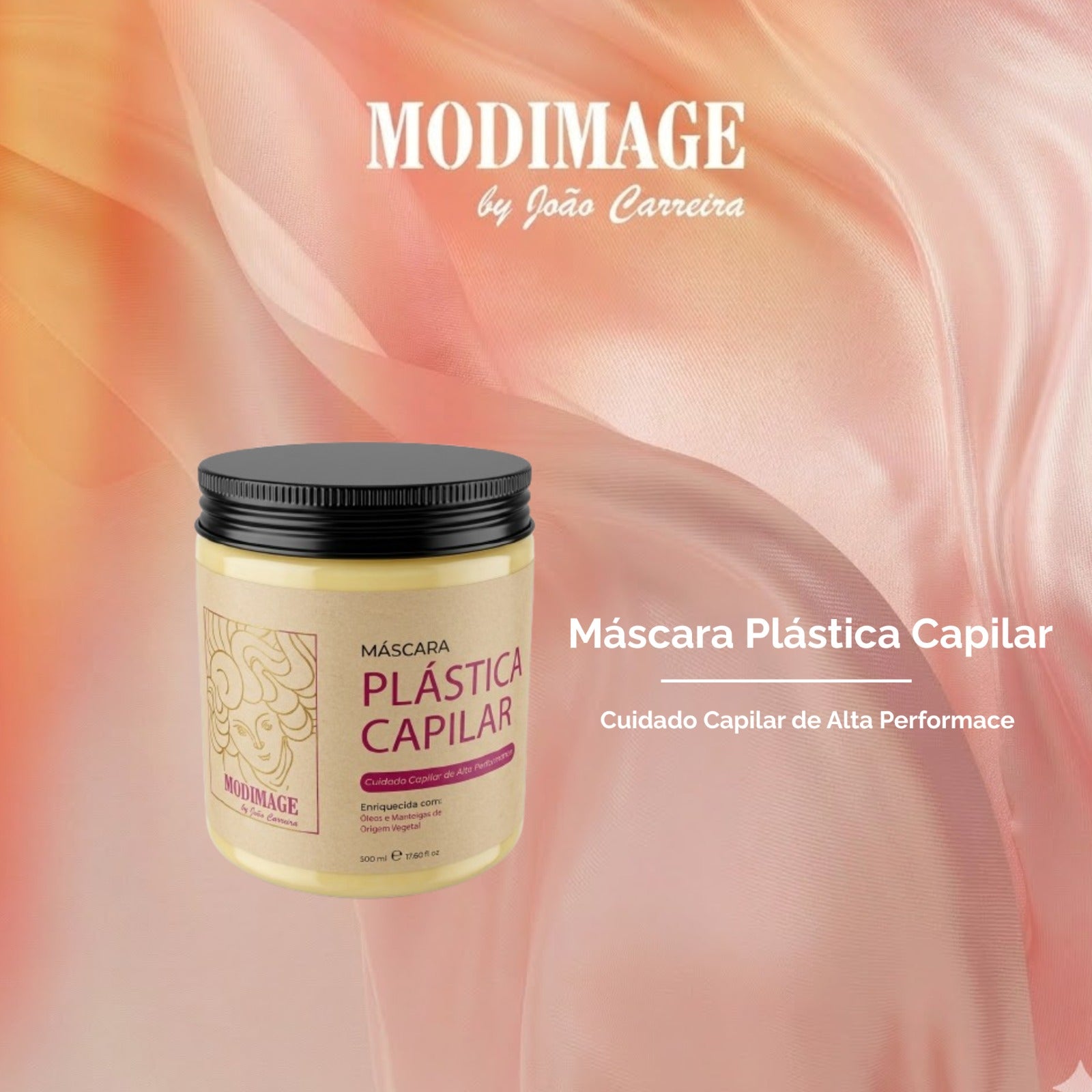 Máscara Plástica Capilar – Modimagem by João Carreira | Hidratação Profunda e Brilho Intenso