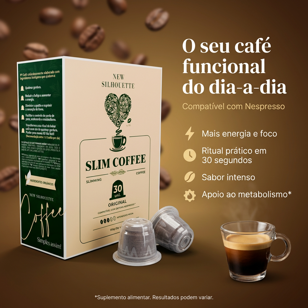Slim Coffee New Silhouette – Café Funcional para Apoio ao Emagrecimento e Energia Diária