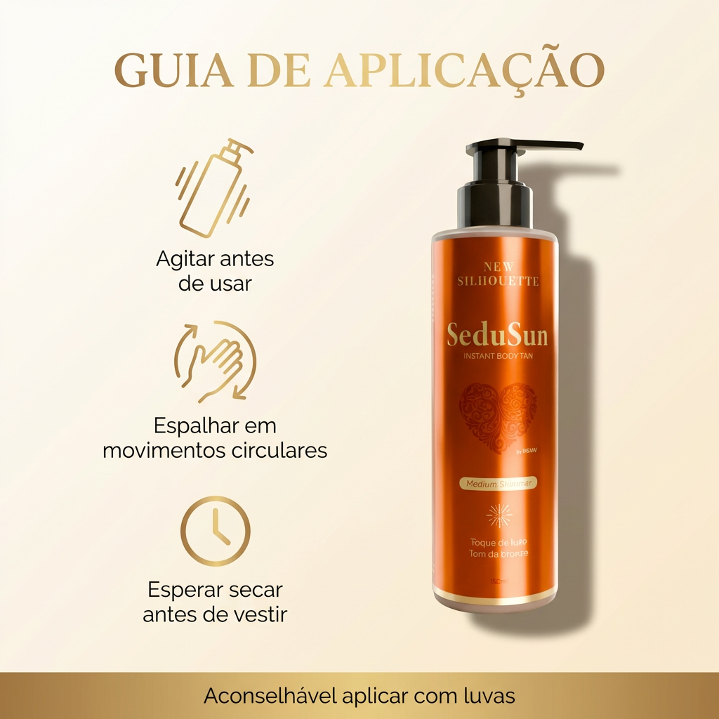 SeduSun New Silhouette – O Segredo para um Bronzeado Perfeito sem Sol